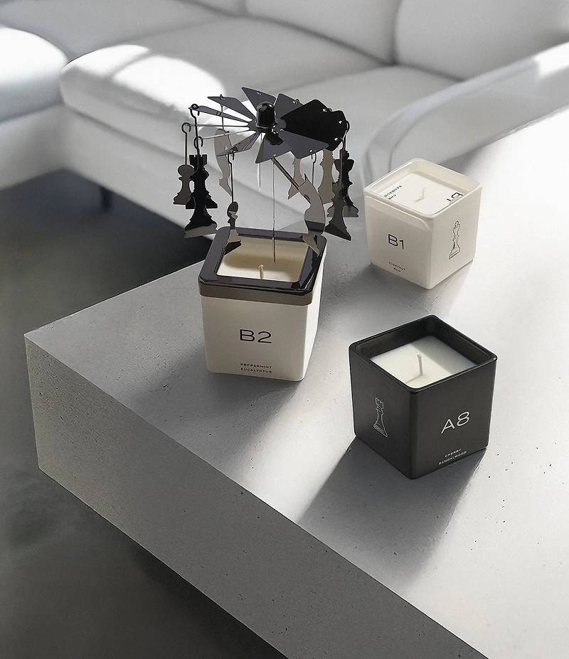 MIND GAMES Luxury Fragrance Candle Set with Carousel