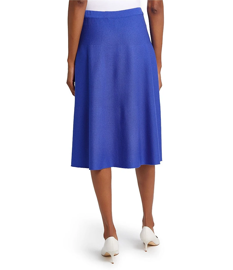 Ming Wang Aria Soft Knit A-Line Skirt