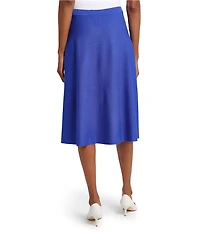 Ming Wang Aria Soft Knit A-Line Skirt