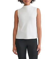 Ming Wang Crepe De Chine Cowl Neck Sleeveless Tank