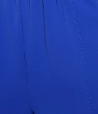 Ming Wang Crepe De Chine Straight Leg Pants
