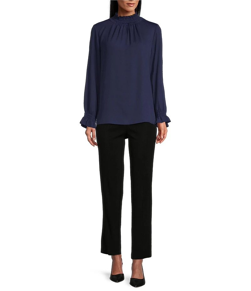 Ming Wang Knit Cropped Pull-On Tailored Fit Pant