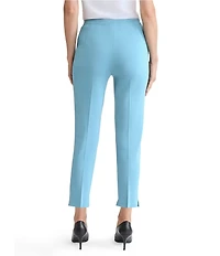 Ming Wang Knit Flat Front Straight Leg Pull-On Pants