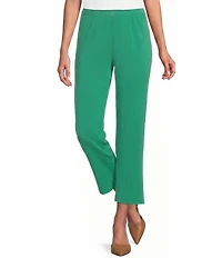 Ming Wang Knit Pull-On Ankle Pants