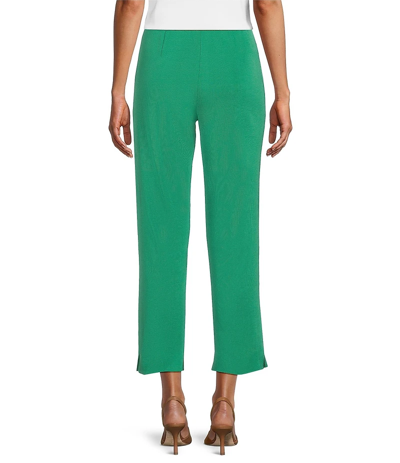 Ming Wang Knit Pull-On Ankle Pants