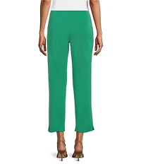Ming Wang Knit Pull-On Ankle Pants