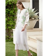 Ming Wang Knit Scoop Neck Sleeveless Tank