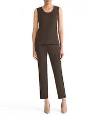 Ming Wang Knit Scoop Neck Sleeveless Tank