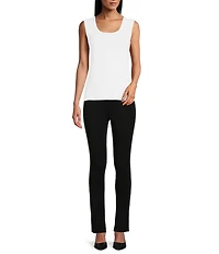 Ming Wang Knit Scoop Neck Sleeveless Tank