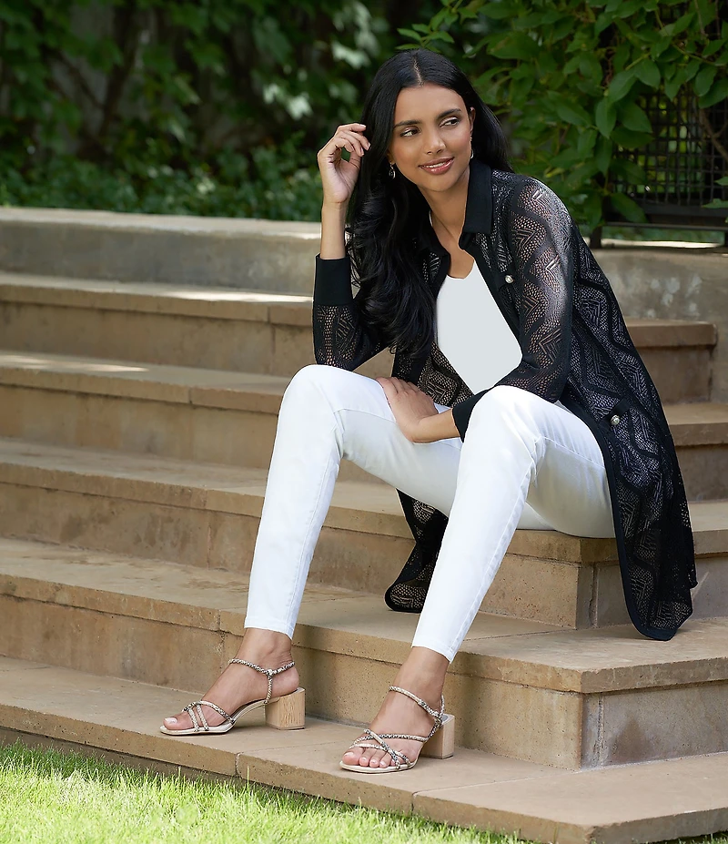 Ming Wang Knit Scoop Neck Sleeveless Tank