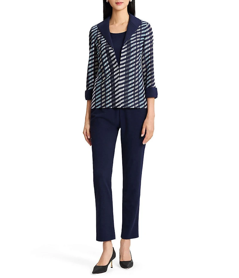 Ming Wang Mixed-Media Wing Collar Cuffed Bracelet Sleeve Jacket