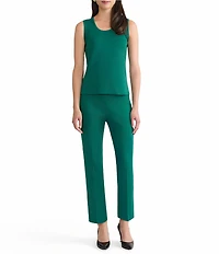 Ming Wang Petite Knit Scoop Neck Sleeveless Tank