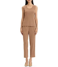 Ming Wang Petite Size Knit Scoop Neck Sleeveless Tank
