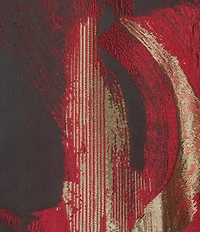 Ming Wang Plus Brushstrok Jacquard Ruffle Collar Bracelet Sleeve Jacket