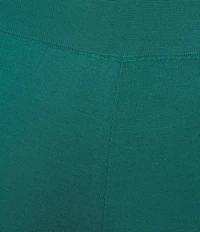 Ming Wang Plus Knit Elastic Waist Straight Leg Pull-On Ankle Pants
