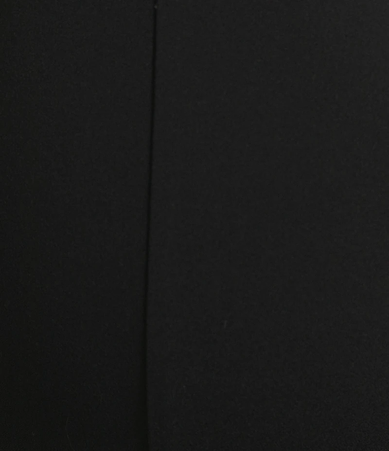 Ming Wang Plus Size Deco Stretch Crepe Back Slit Hem Pants