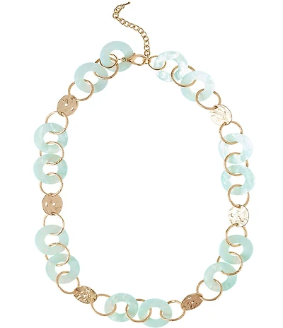 Ming Wang Resin Link Collar Necklace
