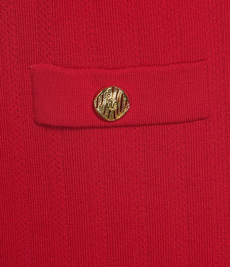 Ming Wang Soft Knit Coordinating Multi-Stitch Midi Skirt