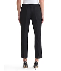 Ming Wang Stretch Deco Crepe Straight Leg Pants