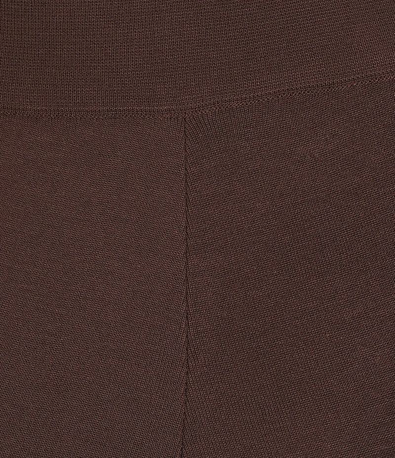 Ming Wang Woven Slim Straight Leg Elastic Waist Cropped Pull-On Pants