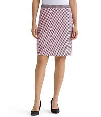 Ming Wang x Family Savvy Coordinating Shell Stitch Knit Straight Pencil Skirt