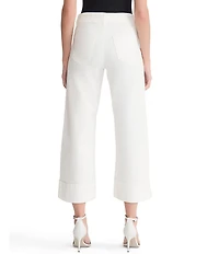 Ming Wang x Family Savvy Denim Wide Leg Cropped Cuff Jeans