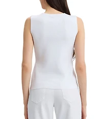 Ming Wang x Family Savvy Soft Knit V-Neck Sleeveless Tank
