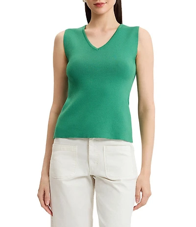 Ming Wang x Family Savvy Soft Knit V-Neck Sleeveless Tank