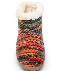 Minnetonka Betty Pile Lined Stripe Bootie Slippers