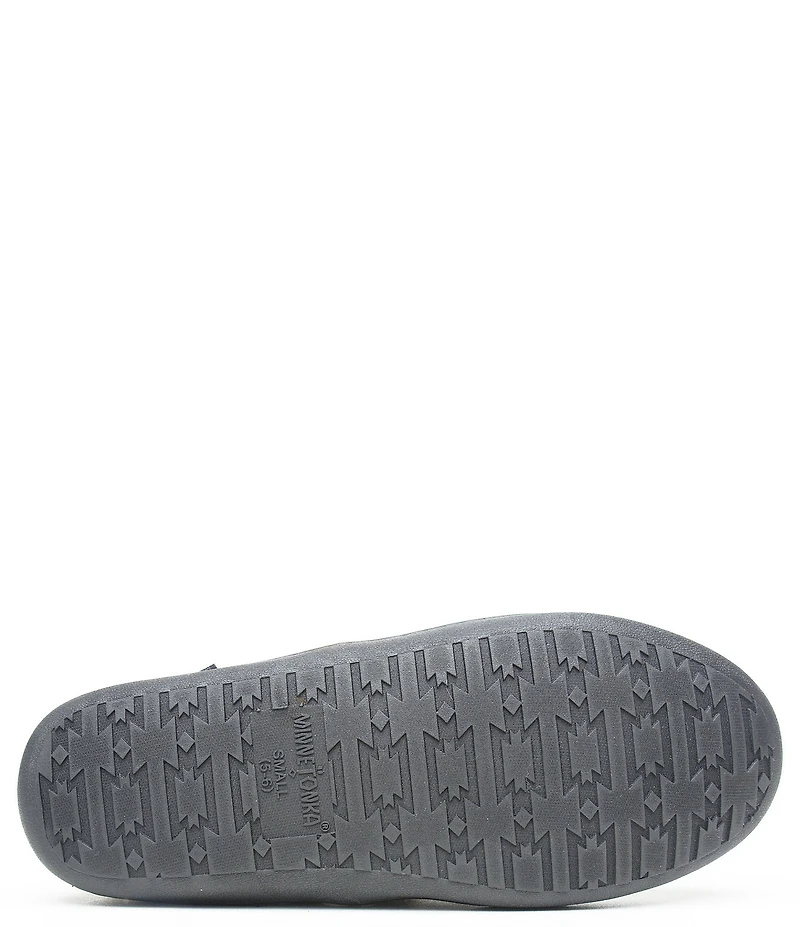 Minnetonka Betty Striped Faux Fur Bootie Slippers