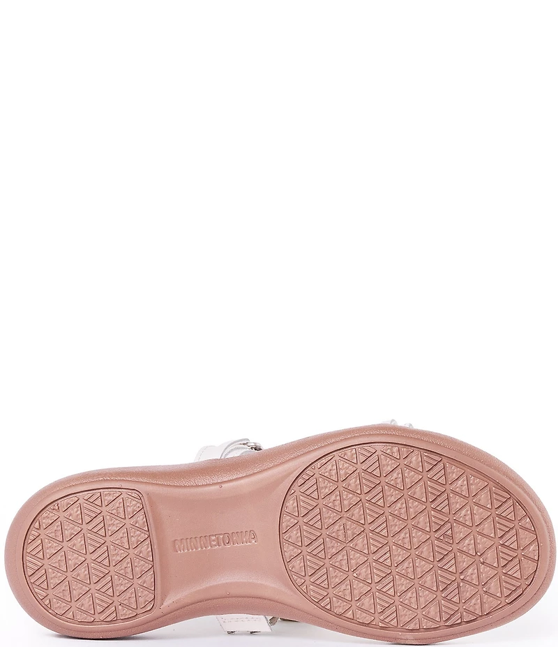 Minnetonka Brenn Leather Turquoise Ornament Thong Sandals