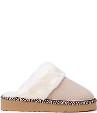 Minnetonka Cerise Suede Pile Lined Slippers
