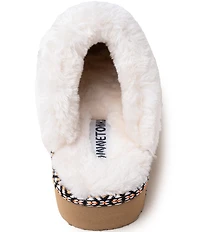 Minnetonka Cerise Suede Pile Lined Slippers