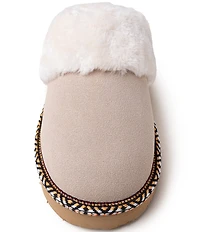 Minnetonka Cerise Suede Pile Lined Slippers