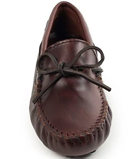Minnetonka Classic Leather Bow Detail Moccasins
