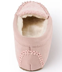 Minnetonka Cosi Slip On Suede Faux Fur Slippers