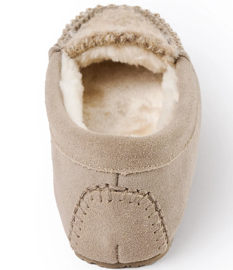 Minnetonka Cosi Slip On Suede Faux Fur Slippers