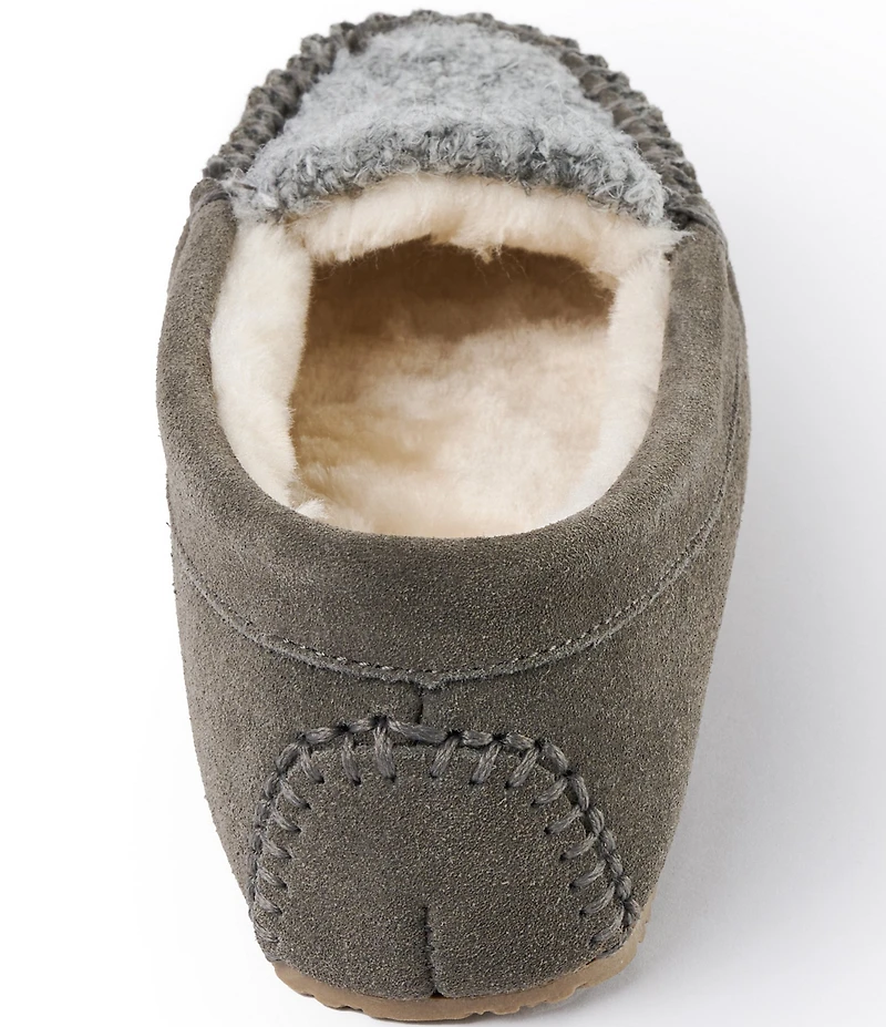 Minnetonka Cosi Slip On Suede Faux Fur Slippers