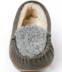Minnetonka Cosi Slip On Suede Faux Fur Slippers
