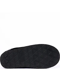 Minnetonka Coze Around Clog Suede Faux Fur Lined Slippers