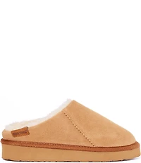 Minnetonka Coze Around Clog Suede Faux Fur Lined Slippers