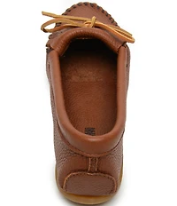 Minnetonka Deerskin Kilty Bow Detail Moccasins