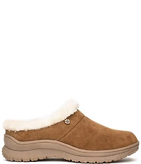 Minnetonka Emerson Suede Water Resistant Pile Lined Mules