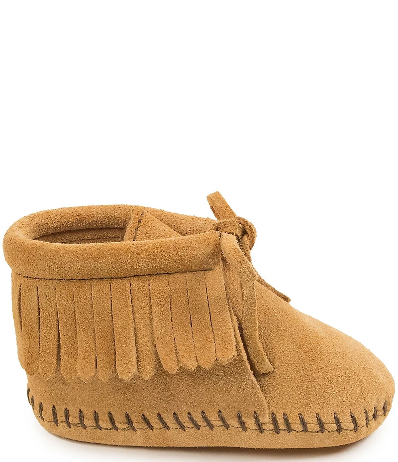 Minnetonka Kids' Fringe Bootie Crib Shoes (Infant)