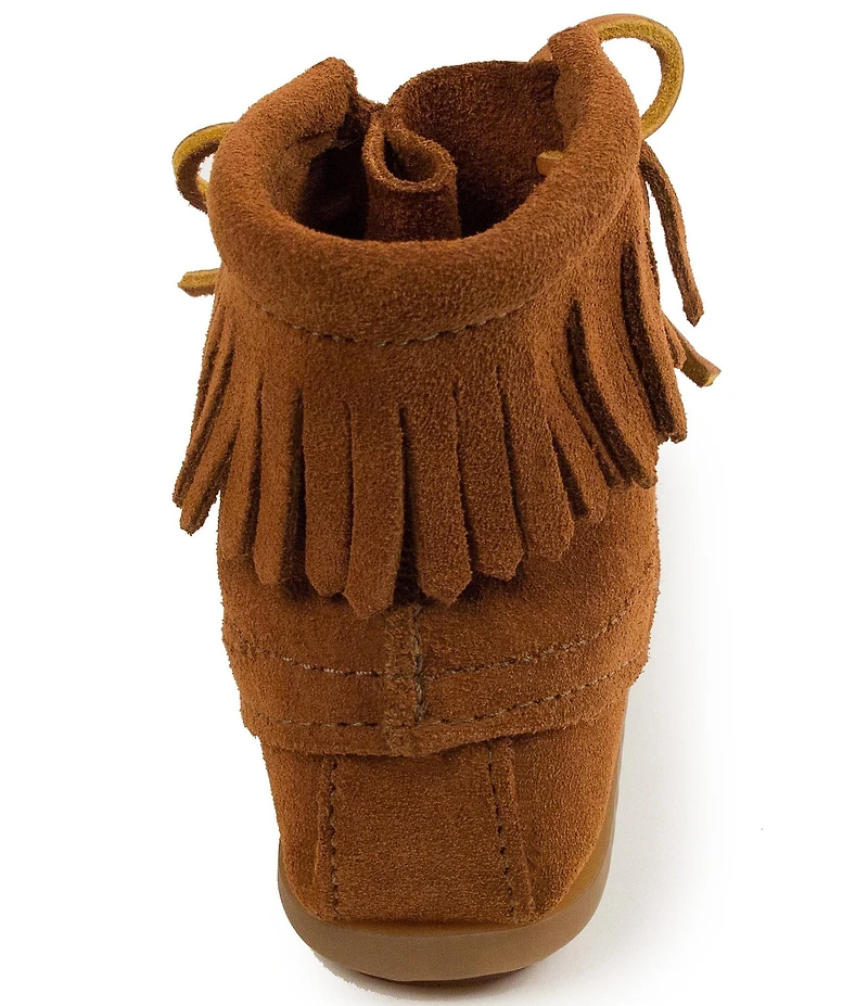 Minnetonka Kids' Suede Fringe Detail Tramper Boots (Youth)