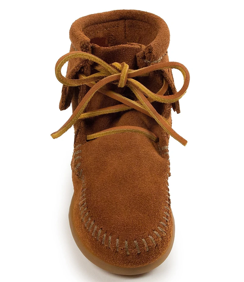 Minnetonka Kids' Suede Fringe Detail Tramper Boots (Youth)