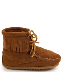 Minnetonka Kids' Suede Fringe Detail Tramper Boots (Toddler)