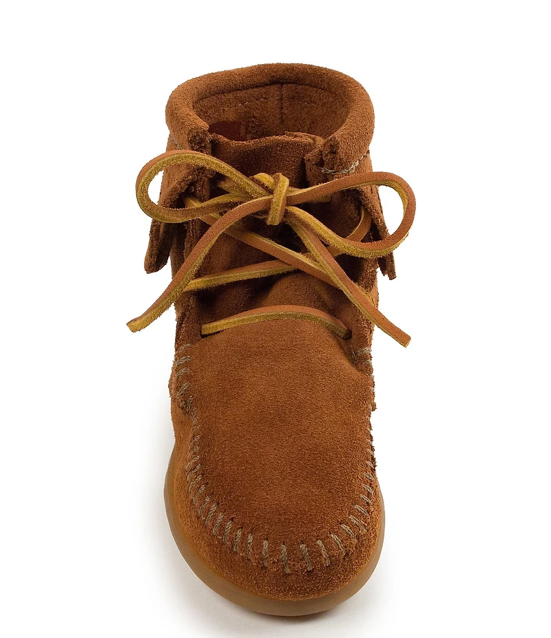 Minnetonka Kids' Suede Fringe Detail Tramper Boots (Toddler)