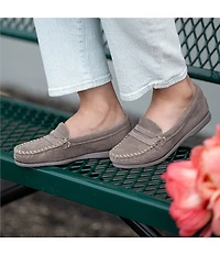 Minnetonka Mellony Penny Suede Loafers