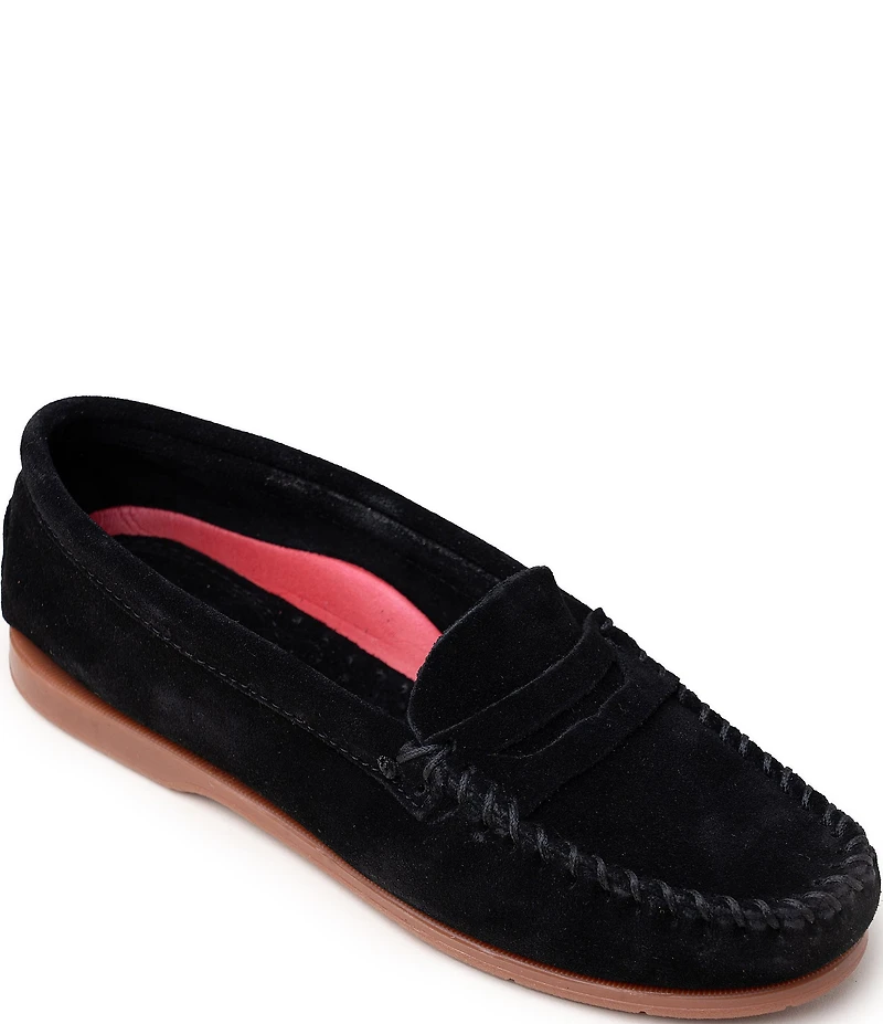 Minnetonka Mellony Penny Suede Loafers